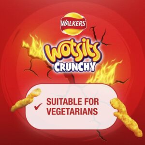 Walkers Wotsits Crunchy Sweet Spicy Sharing Snacks Crisps 140g Walkers Wotsits Crunchy Sweet Spicy Sharing Snacks Crisps 140g