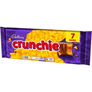 Cadbury Crunchie Milk Chocolate and Honeycomb Bars 261 g Pack of 7 Bar Cadbury Crunchie Milk Chocolate and Honeycomb Bars 261 g Pack of 7 Bar