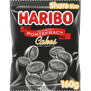 Haribo Liquorice Pontefract Cake 160g Haribo Liquorice Pontefract Cake 160g