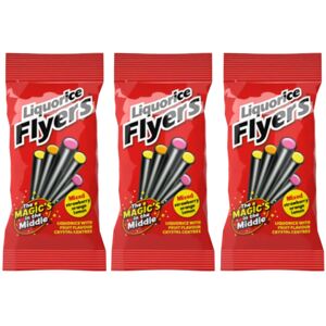 STOCKLEY'S SINCE 1918 Liquorice Flyers – 3 x 75g Letterbox Pack Chewy Liquorice Sticks with Fruity C STOCKLEY'S SINCE 1918 Liquorice Flyers – 3 x 75g Letterbox Pack Chewy Liquorice Sticks with Fruity C