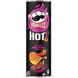 Pringles Hot Smokin BBQ Ribs Flavour 160g Pringles Hot Smokin BBQ Ribs Flavour 160g