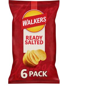 Walkers Ready Salted Multipack Crisps 6x25g Walkers Ready Salted Multipack Crisps 6x25g