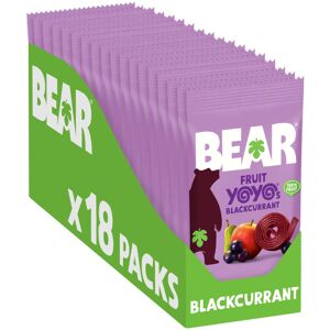 BEAR Blackcurrant Yoyos - Dried Fruit Rolls - Healthy - Vegan - 20g (18 packs) BEAR Blackcurrant Yoyos - Dried Fruit Rolls - Healthy - Vegan - 20g (18 packs)