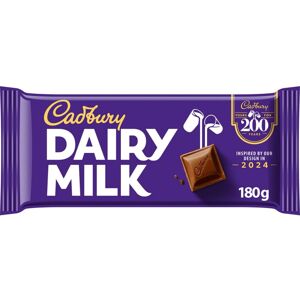 Cadbury Dairy Milk Chocolate Bar Creamy and Smooth Milk Chocolate 180 Cadbury Dairy Milk Chocolate Bar Creamy and Smooth Milk Chocolate 180