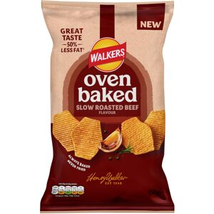 Walkers Oven Baked Crisps Roasted Beef Snacks Walkers Oven Baked Crisps Roasted Beef Snacks