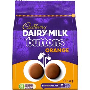 Cadbury Dairy Milk Chocolate Orange Flavour Giant Buttons, Sharing Bag, Bite Siz Cadbury Dairy Milk Chocolate Orange Flavour Giant Buttons, Sharing Bag, Bite Siz