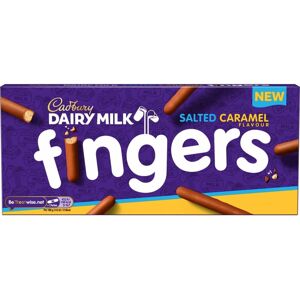 Cadbury Dairy Milk Salted Caramel Fingers, Crunchy Biscuits Coated in Cadbury Dairy Milk Salted Caramel Fingers, Crunchy Biscuits Coated in