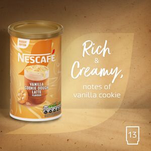 Nescafe Vanilla Cookie Dough Latte Coffee 260g Tub Nescafe Vanilla Cookie Dough Latte Coffee 260g Tub