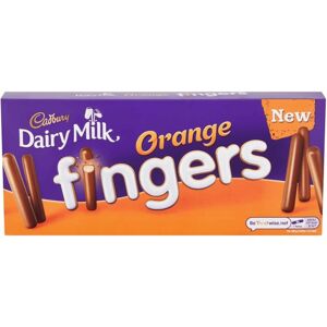 Cadbury Dairy Milk Orange Fingers, Crunchy Biscuits Coated in Orange Flavoured M Cadbury Dairy Milk Orange Fingers, Crunchy Biscuits Coated in Orange Flavoured M