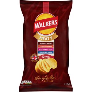 Walkers Meaty Variety Multipack Crisps 12x25 Walkers Meaty Variety Multipack Crisps 12x25