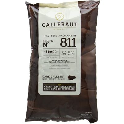 Callebaut Select 811 Dark Chocolate Callets 1 kg Callebaut Select 811 Dark Chocolate Callets 1 kg