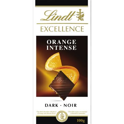 Lindt Excellence Orange Dark Chocolate Bar, 100 g - Pack of 4 Lindt Excellence Orange Dark Chocolate Bar, 100 g - Pack of 4