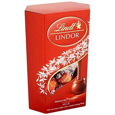 Lindt Lindor Milk Chocolate Truffles With a Smooth Melting Centre 200g (pack of Lindt Lindor Milk Chocolate Truffles With a Smooth Melting Centre 200g (pack of