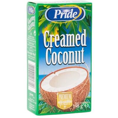 Pride Pure Creamed Coconut 198g Pack of 3 Pride Pure Creamed Coconut 198g Pack of 3