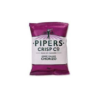 Pipers Crisps Kirkby Malham Chorizo Box of 24 Pipers Crisps Kirkby Malham Chorizo Box of 24