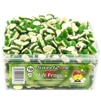 SweetZone - Mini Frogs 740g Tub - Halal - 740g - Sweets SweetZone - Mini Frogs 740g Tub - Halal - 740g - Sweets