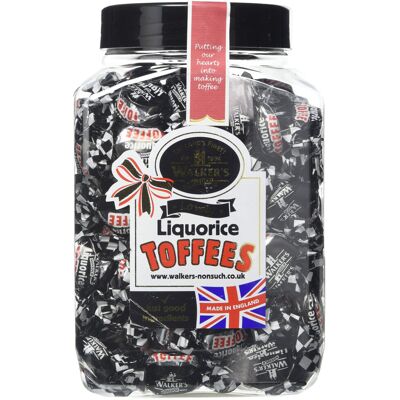 Walkers Nonsuch Toffee Ltd Walkers Liquorice Toffee 1.25kg Jar Walkers Nonsuch Toffee Ltd Walkers Liquorice Toffee 1.25kg Jar