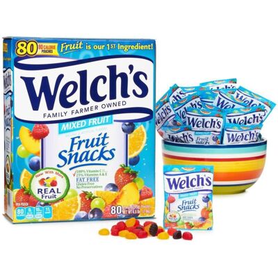 Welch's Fruit Snacks Mixed Fruit 80 pouches Welch's Fruit Snacks Mixed Fruit 80 pouches