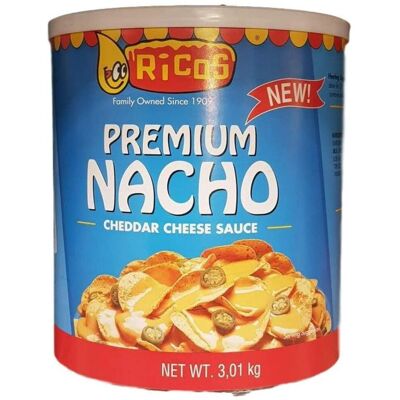 Unbranded New Ricos Premium Nacho Cheddar Cheese Sauce 3kg Tin Suitable for Home Professio Unbranded New Ricos Premium Nacho Cheddar Cheese Sauce 3kg Tin Suitable for Home Professio