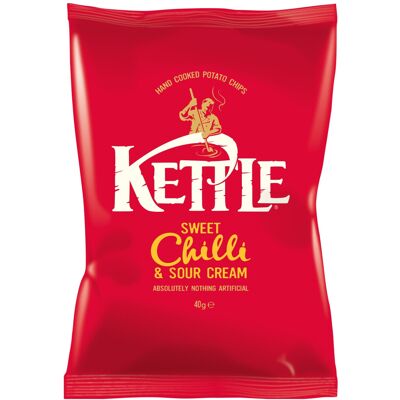 kettle chips Kettle Sweet Chilli & Sour Cream Crisps - 18x40g kettle chips Kettle Sweet Chilli & Sour Cream Crisps - 18x40g