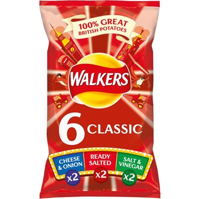 Walkers Crisps Classic Variety Multipack - 18x6x25g Walkers Crisps Classic Variety Multipack - 18x6x25g