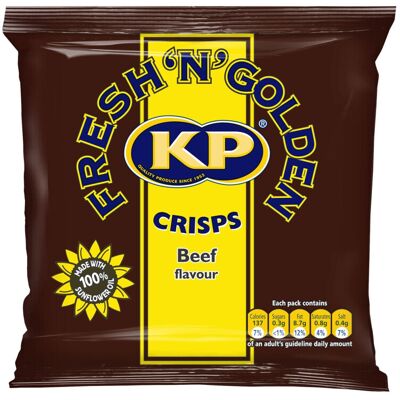 KP Beef Crisps - 48x25g KP Beef Crisps - 48x25g