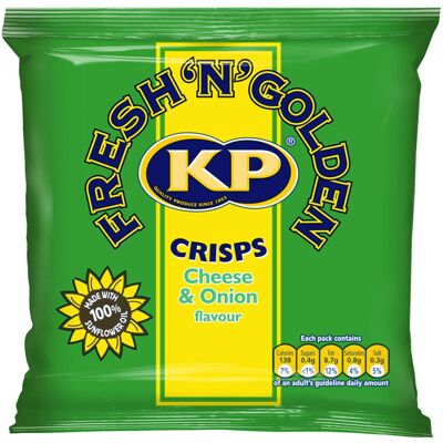 KP Cheese and Onion Crisps - 48x25g KP Cheese and Onion Crisps - 48x25g