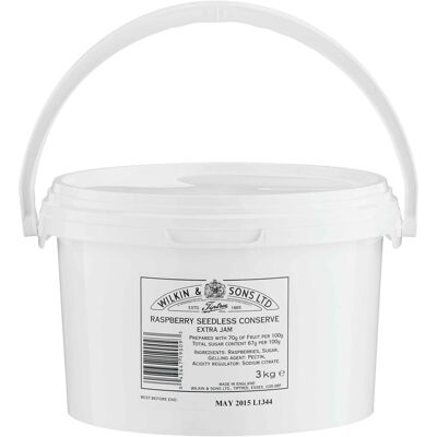 Tiptree - Raspberry Seedless Conserve Extra - 3kg - Catering Tub - Jam Tiptree - Raspberry Seedless Conserve Extra - 3kg - Catering Tub - Jam
