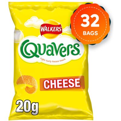 Walkers Quavers Cheese Snacks - 32 Pack Walkers Quavers Cheese Snacks - 32 Pack