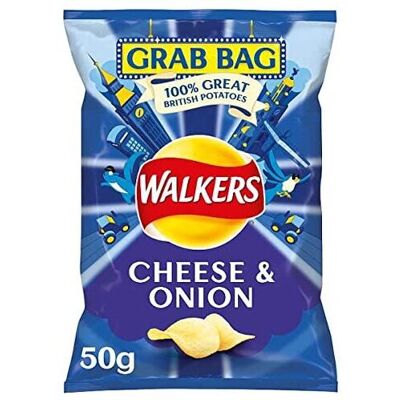 Walkers - Cheese & Onion - 32 x 50 g - Potato crisps Walkers - Cheese & Onion - 32 x 50 g - Potato crisps