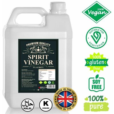 Pure Source Nutrition - Distilled White Vinegar - 5 L - Vinegar Pure Source Nutrition - Distilled White Vinegar - 5 L - Vinegar