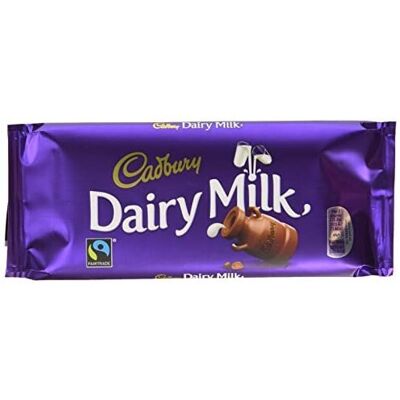 Cadbury Dairy Milk Large Bar 110 g - Chocolate Bar Cadbury Dairy Milk Large Bar 110 g - Chocolate Bar