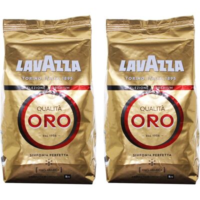 Lavazza Qualita Oro Coffee Beans - Pack of 2 - 2000g Lavazza Qualita Oro Coffee Beans - Pack of 2 - 2000g