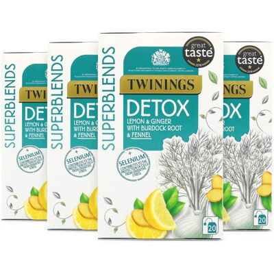 Twinings - Superblends Detox - Lemon - Ginger - Tea Twinings - Superblends Detox - Lemon - Ginger - Tea