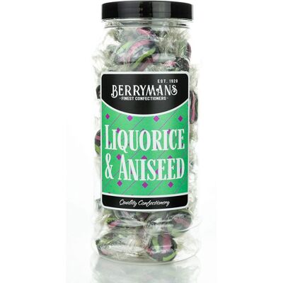 Original Liquorice & Aniseed Retro Boiled Sweets Gift Jar by Berrymans Sweet Sho Original Liquorice & Aniseed Retro Boiled Sweets Gift Jar by Berrymans Sweet Sho