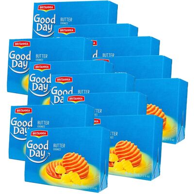 (Pack of 12) Britannia Good day Biscuits Butter Cookies 216g (Pack of 12) Britannia Good day Biscuits Butter Cookies 216g