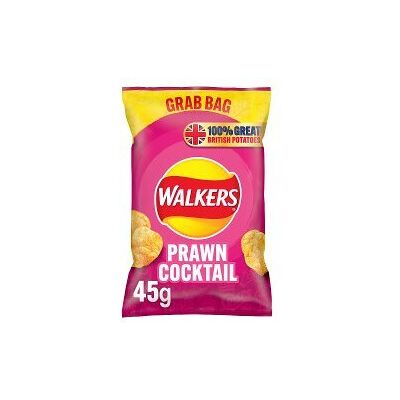 Walkers Prawn Cocktail Crisps 45g (Pack of 32) Walkers Prawn Cocktail Crisps 45g (Pack of 32)