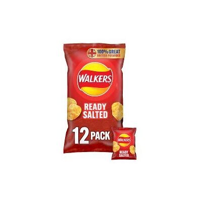 Walkers Ready Salted Multipack Crisps 12x25g (Pack of 15) Walkers Ready Salted Multipack Crisps 12x25g (Pack of 15)