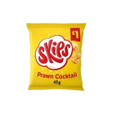 Skips Prawn Cocktail Crisps 45g (Pack of 16) Skips Prawn Cocktail Crisps 45g (Pack of 16)