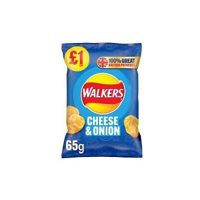 Walkers Cheese & Onion Crisps 65g (Pack of 15) Walkers Cheese & Onion Crisps 65g (Pack of 15)