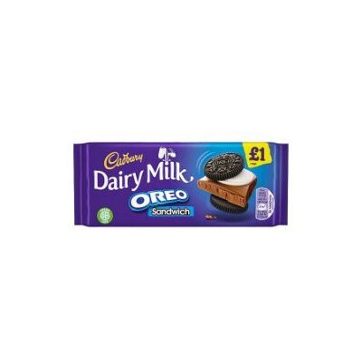 Cadbury - Dairy Milk Oreo Sandwich 96g - Pack of 15 - Chocolate Cadbury - Dairy Milk Oreo Sandwich 96g - Pack of 15 - Chocolate