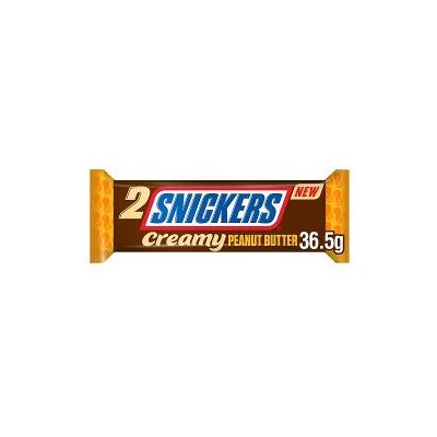 Snickers - Creamy Peanut Nut Butter Duo Bar - 36.5g - Snack bar Snickers - Creamy Peanut Nut Butter Duo Bar - 36.5g - Snack bar