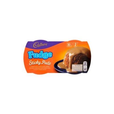 Cadbury Fudge Sticky Puds 2 x 95g (Pack of 4) Cadbury Fudge Sticky Puds 2 x 95g (Pack of 4)