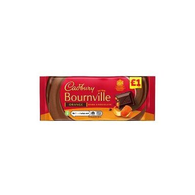 Cadbury - Bournville Orange Dark Chocolate Bar - 100g - Pack 18 - Chocolate Bar Cadbury - Bournville Orange Dark Chocolate Bar - 100g - Pack 18 - Chocolate Bar