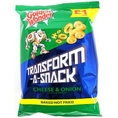 Golden Wonder Gw Transforma Snack Cheese & Onion 80g (Pack of 15) Golden Wonder Gw Transforma Snack Cheese & Onion 80g (Pack of 15)
