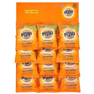 McVities McVitie's Baked Mini Cheddars Original Cheese Snacks 12 x 35g McVities McVitie's Baked Mini Cheddars Original Cheese Snacks 12 x 35g