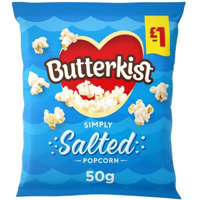 Butterkist Simply Salted Popcorn 50g (Pack of 12) Butterkist Simply Salted Popcorn 50g (Pack of 12)