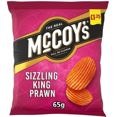 McCoy's Sizzling King Prawn Sharing Crisps 65g (Pack of 20) McCoy's Sizzling King Prawn Sharing Crisps 65g (Pack of 20)