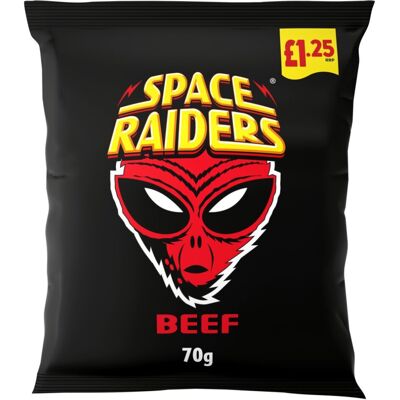 Space Raiders Beef Crisps 70g (Pack of 20) Space Raiders Beef Crisps 70g (Pack of 20)