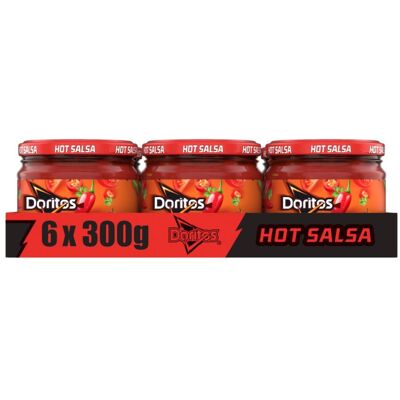 Doritos - Hot Salsa - 300g - Pack of 6 - Dip Tray Doritos - Hot Salsa - 300g - Pack of 6 - Dip Tray